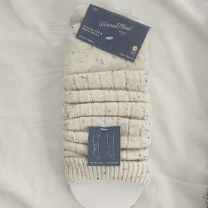 Universal Thread Beige Slouch Crew Boot Socks